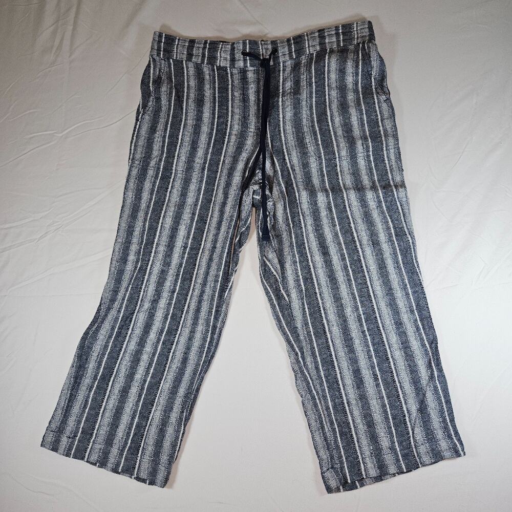 dā-sh blue striped linen crop pants 🌊